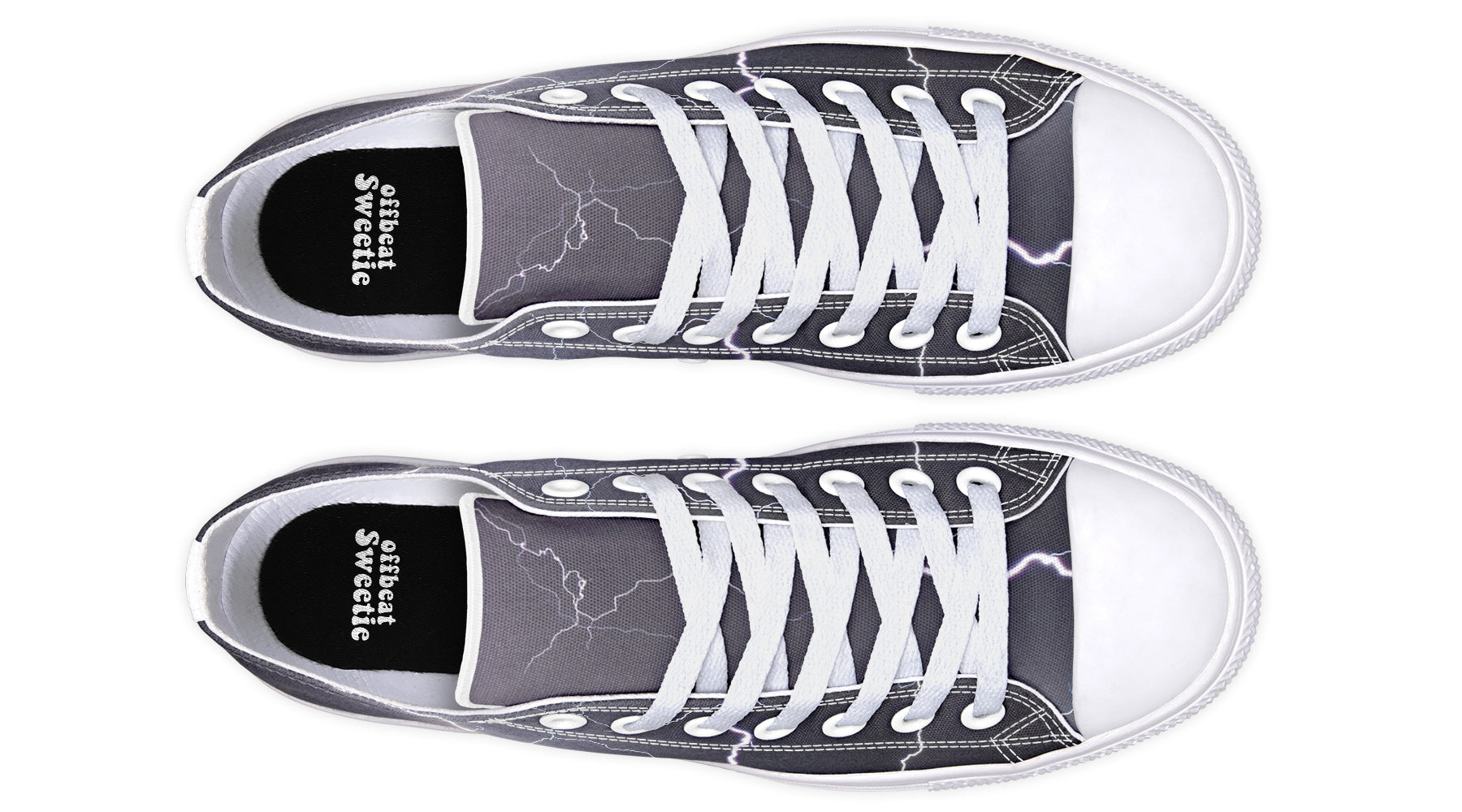 Lightning Crashes Low Tops (Wide)