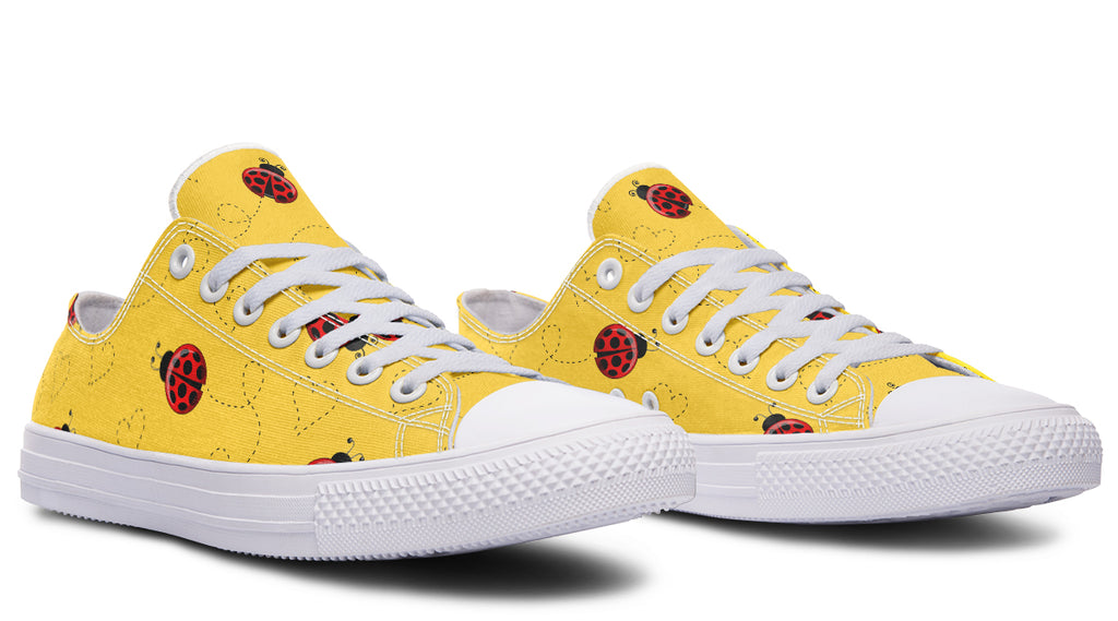 Lovely Ladybugs Low Tops (Wide)