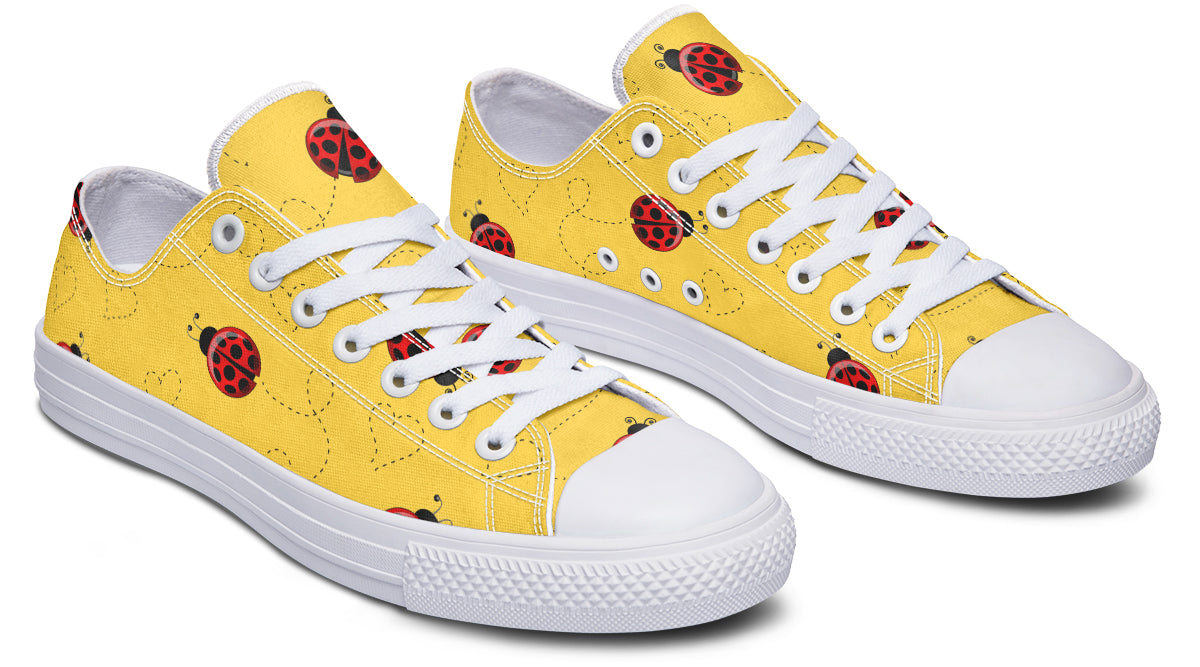 Lovely Ladybugs Low Tops (Wide)