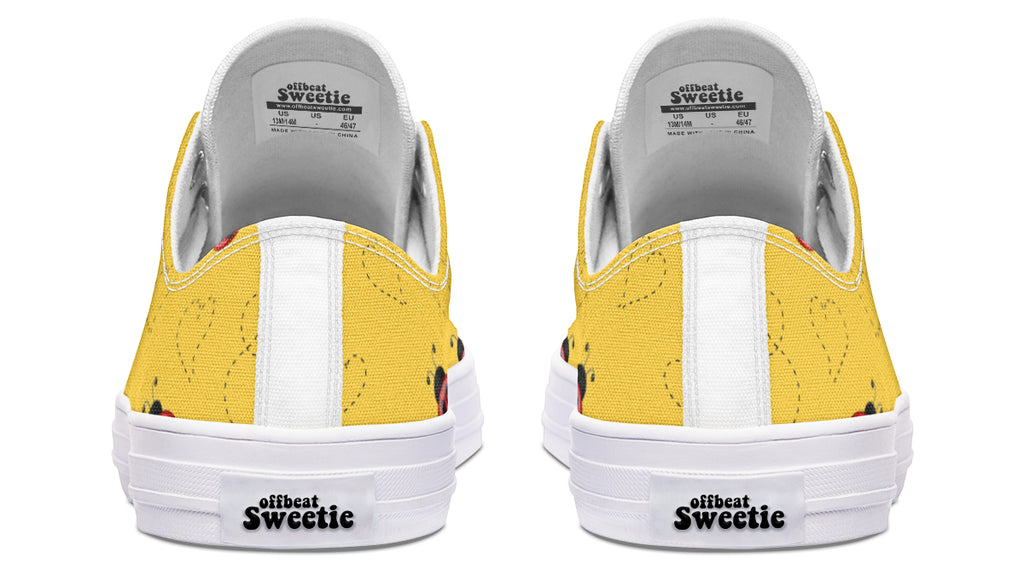 Lovely Ladybugs Low Tops (Wide)