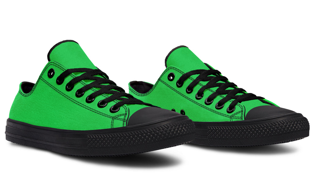 Lucky Green Low Tops - Offbeat Sweetie