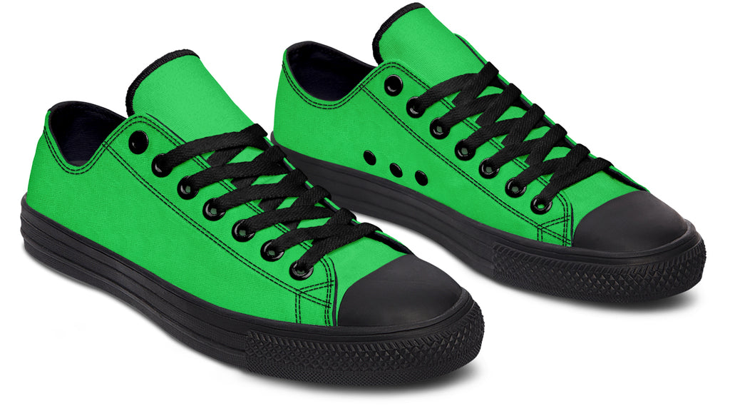 Lucky Green Low Tops - Offbeat Sweetie