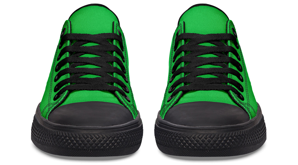 Lucky Green Low Tops - Offbeat Sweetie