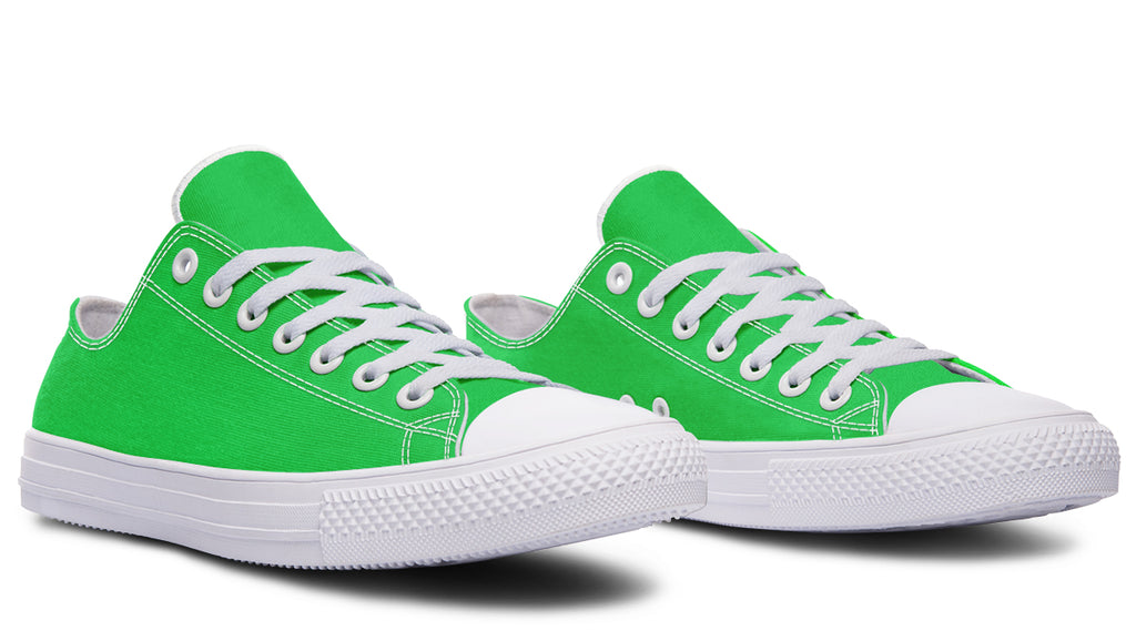 Lucky Green Low Tops - Offbeat Sweetie