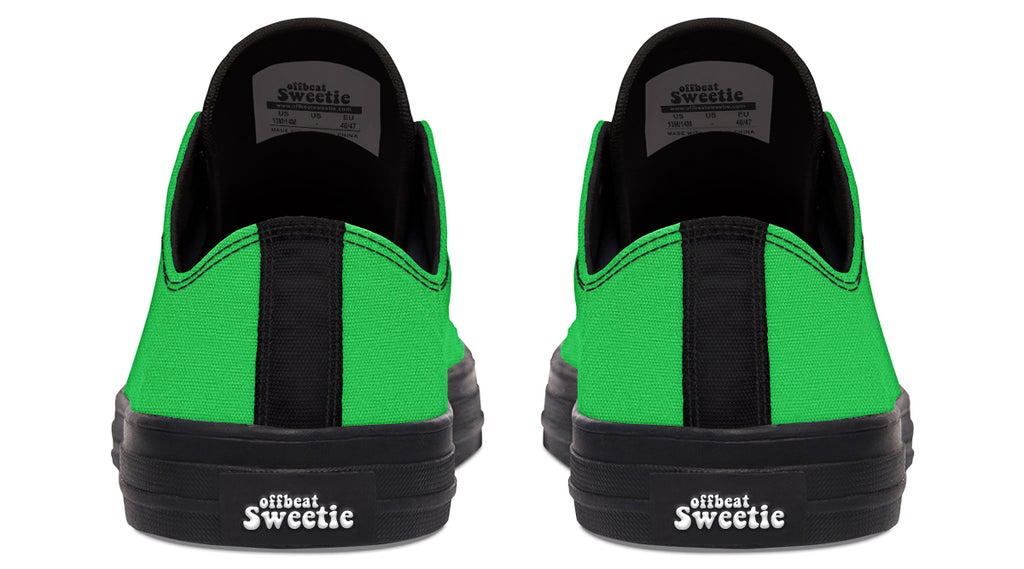 Lucky Green Low Tops - Offbeat Sweetie