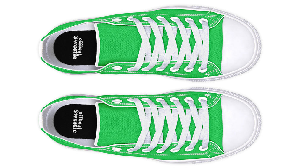 Lucky Green Low Tops - Offbeat Sweetie