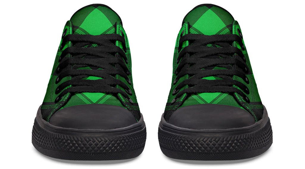 Lucky Green Plaid Low Tops