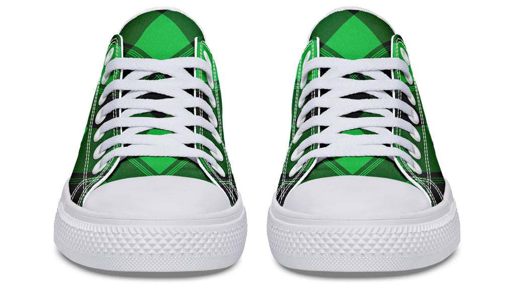 Lucky Green Plaid Low Tops