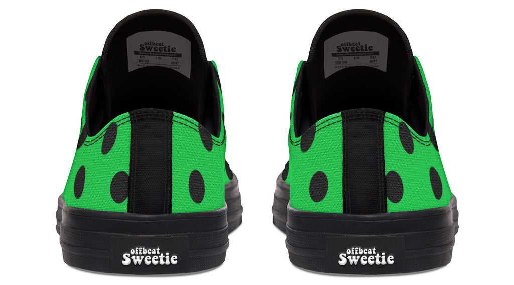 Lucky Green Polka Dot Low Tops