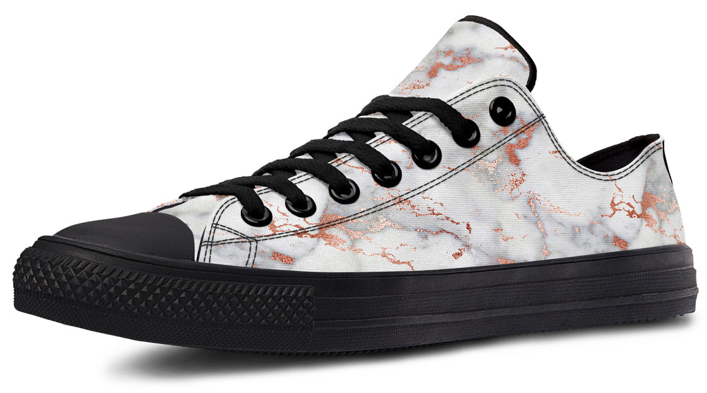 Marble Blush Low Tops - Offbeat Sweetie