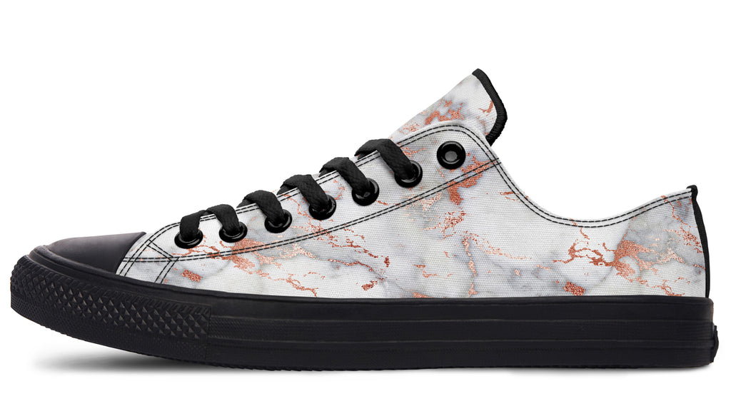 Marble Blush Low Tops - Offbeat Sweetie