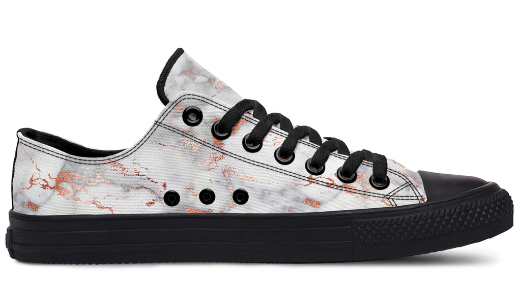 Marble Blush Low Tops - Offbeat Sweetie