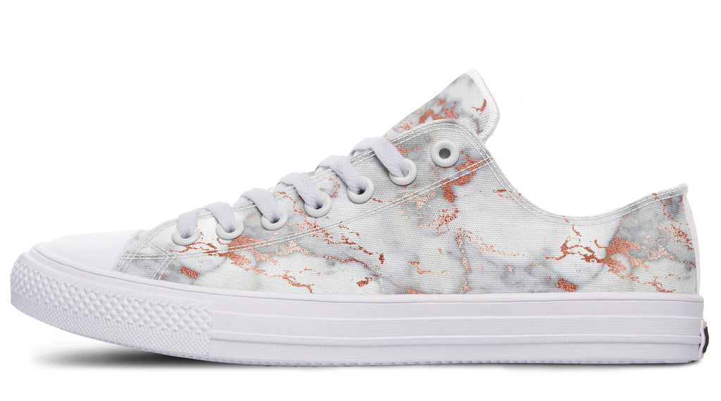 Marble Blush Low Tops - Offbeat Sweetie