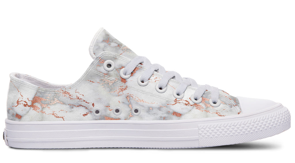 Marble Blush Low Tops - Offbeat Sweetie