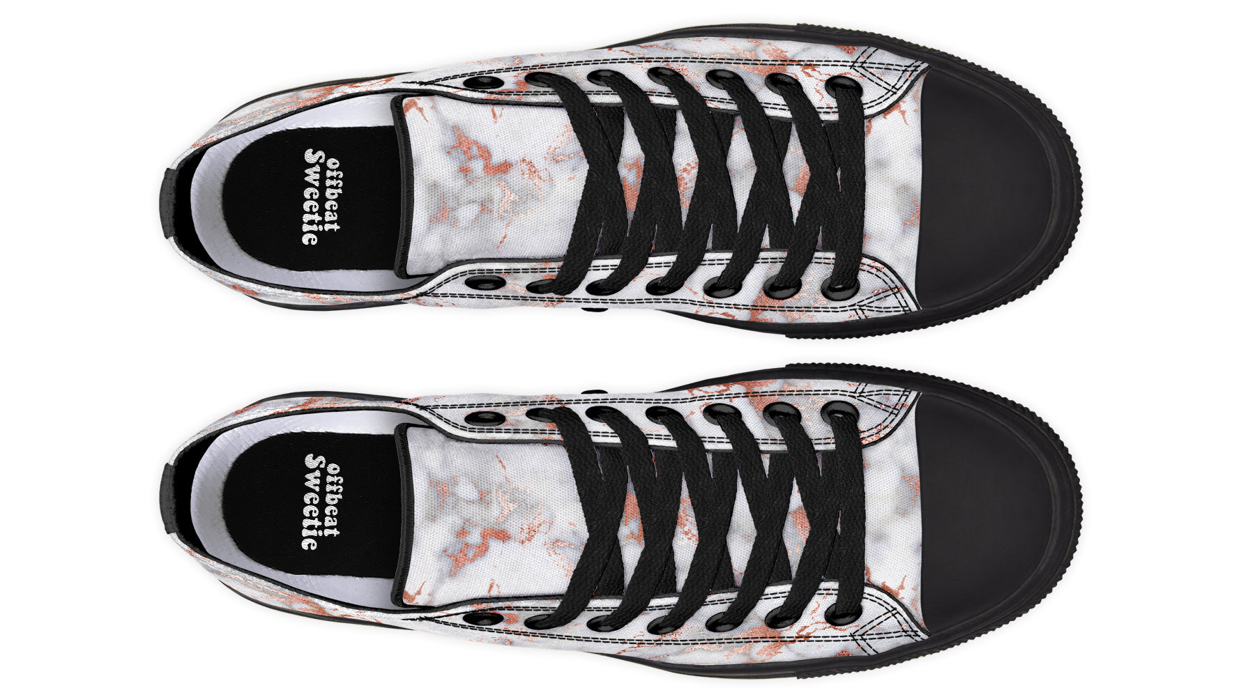 Marble Blush Low Tops (Wide)