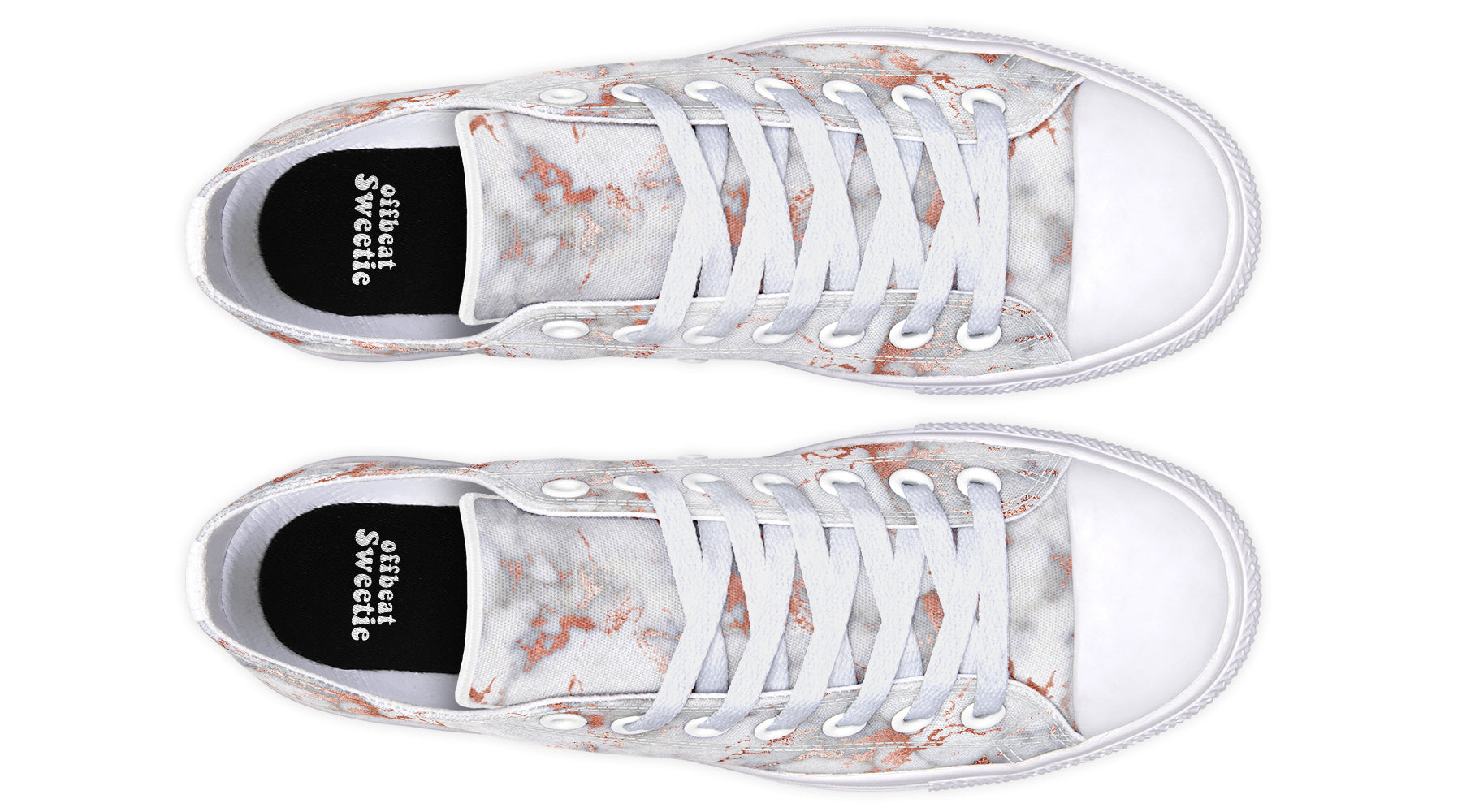 Marble Blush Low Tops (Wide)