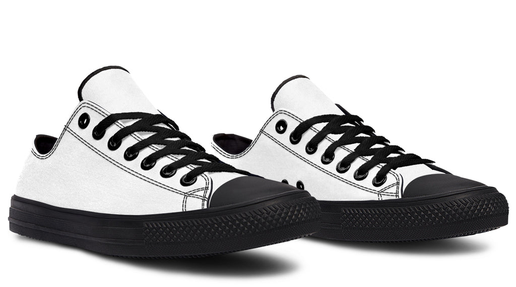 Marshmallow White Low Tops (Wide)