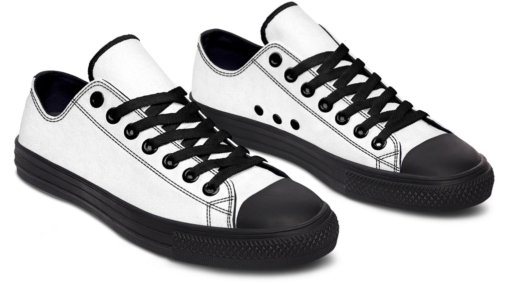 Marshmallow White Low Tops (Wide)