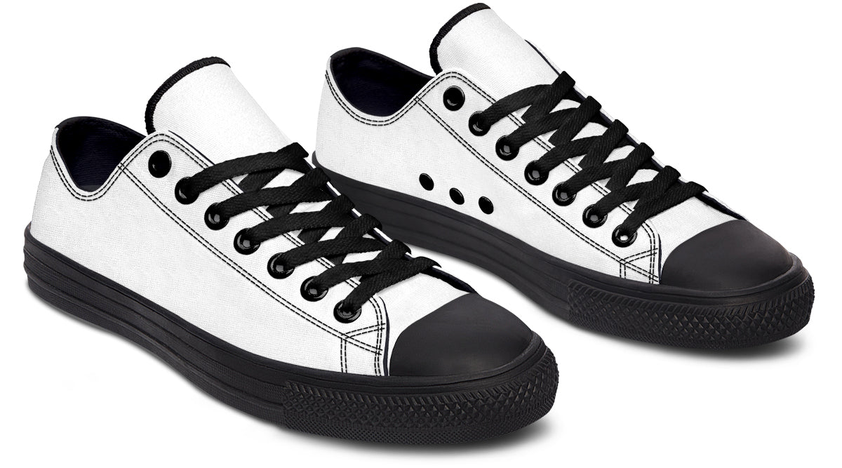 Marshmallow White Low Tops (Wide)