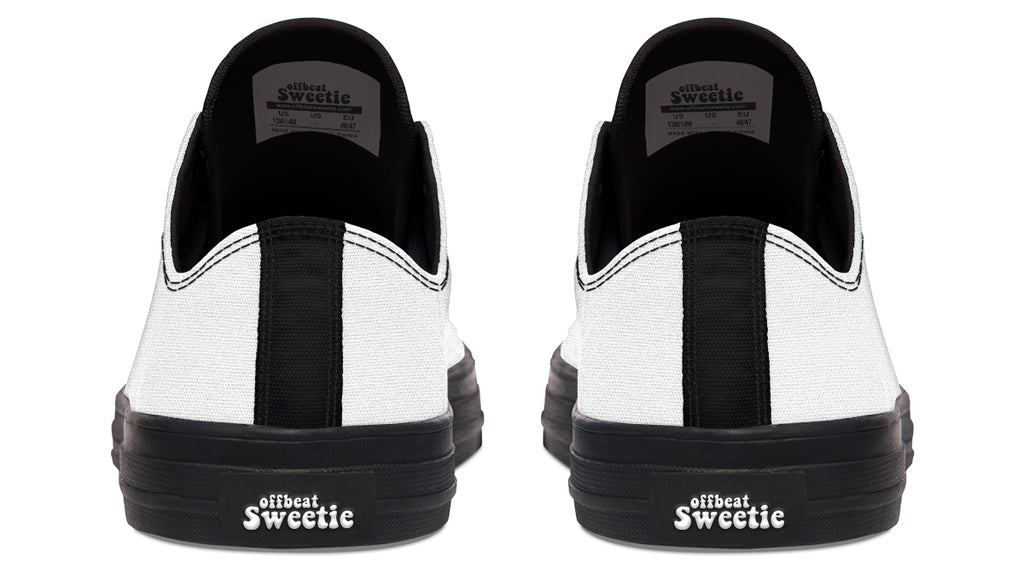 Marshmallow White Low Tops (Wide)