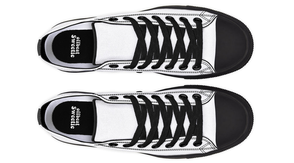 Marshmallow White Low Tops (Wide)