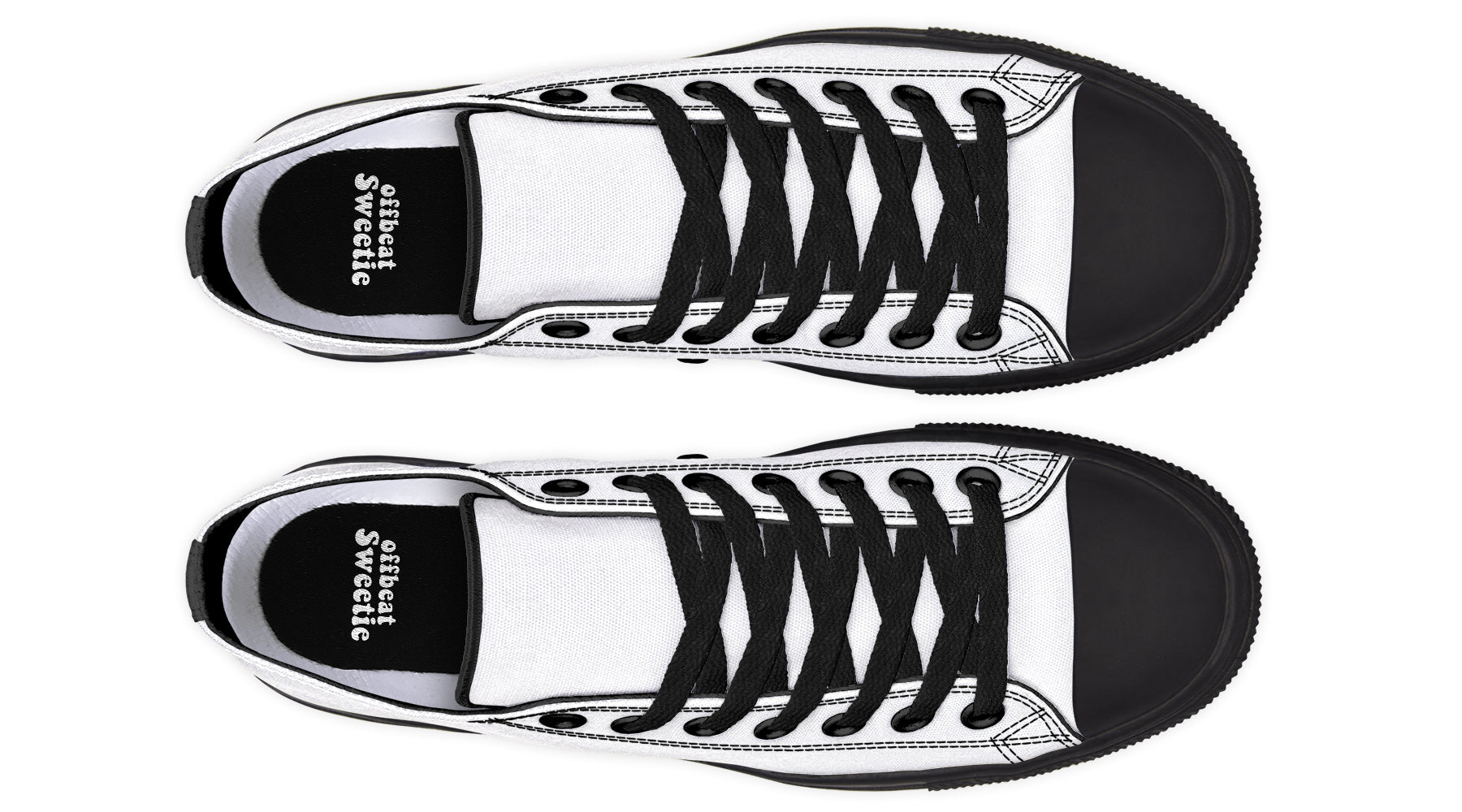 Marshmallow White Low Tops (Wide)
