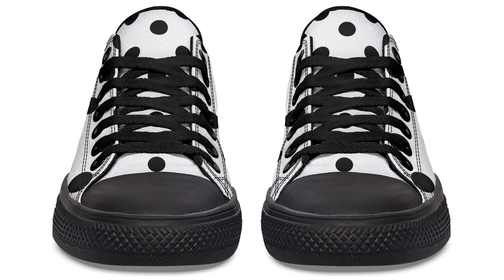 Marshmallow White Polka Dot Low Tops