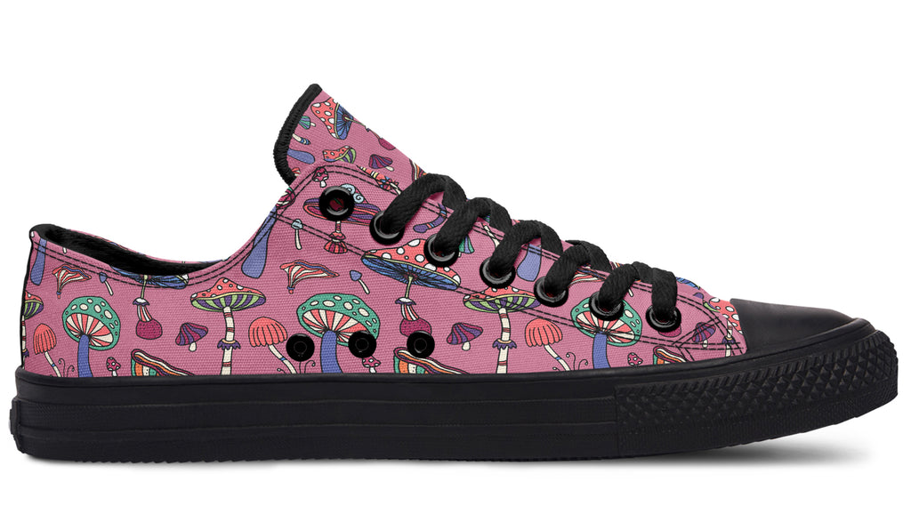 Mismatched Mushrooms Low Tops (Wide)