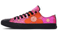 Molly's Mismatched Retro Daisies Low Tops (Wide)