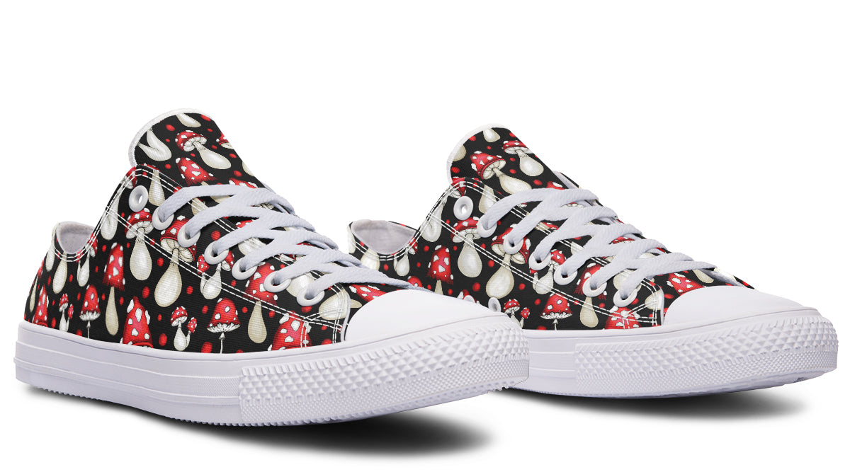 Mushrooms Low Tops - Offbeat Sweetie