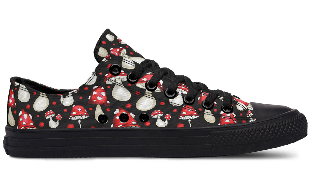 Mushrooms Low Tops - Offbeat Sweetie