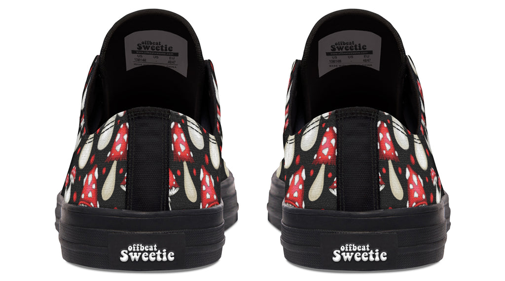 Mushrooms Low Tops - Offbeat Sweetie