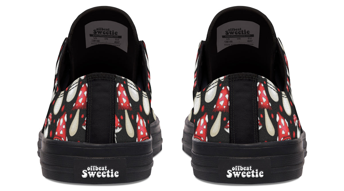 Mushrooms Low Tops - Offbeat Sweetie