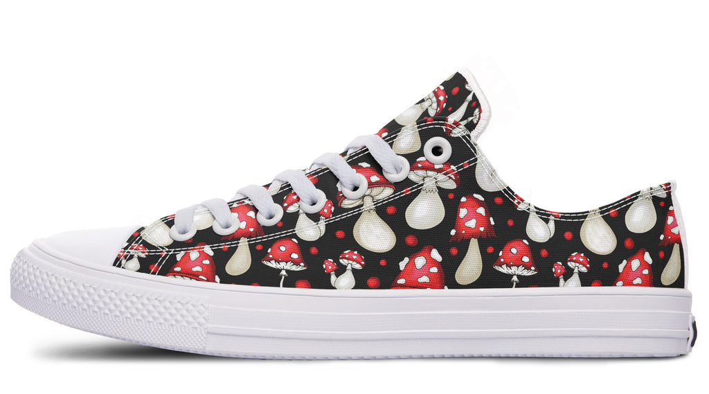 Mushrooms Low Tops - Offbeat Sweetie