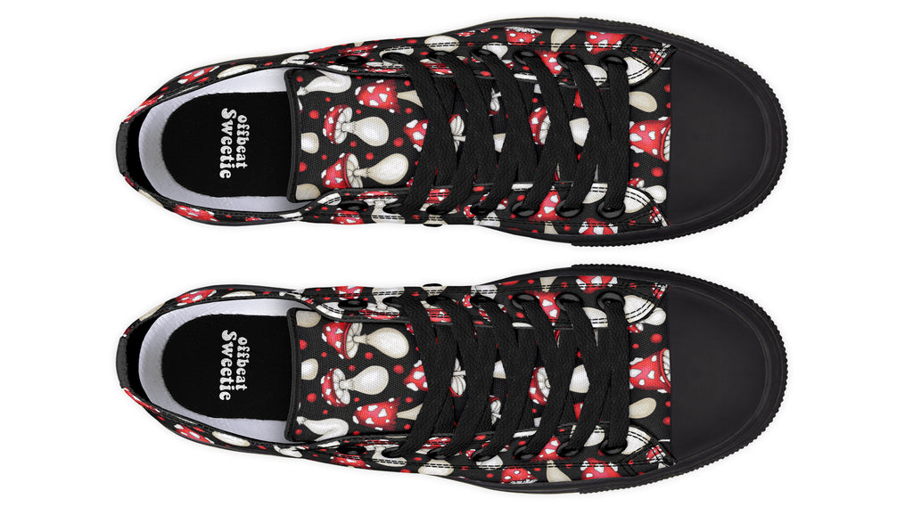 Mushrooms Low Tops - Offbeat Sweetie