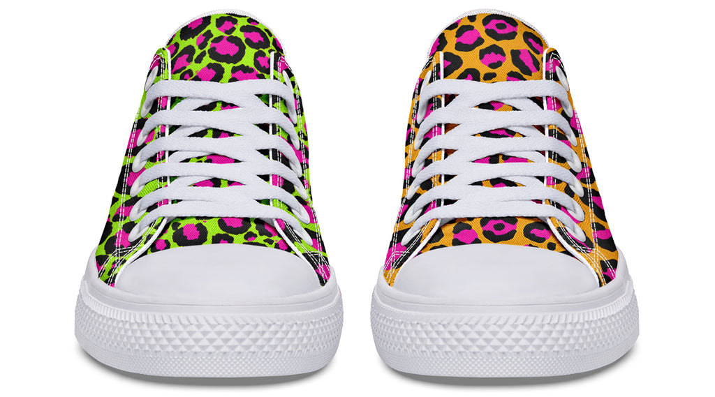 Neon Leopard x Neon Safari Mismatch Low Tops