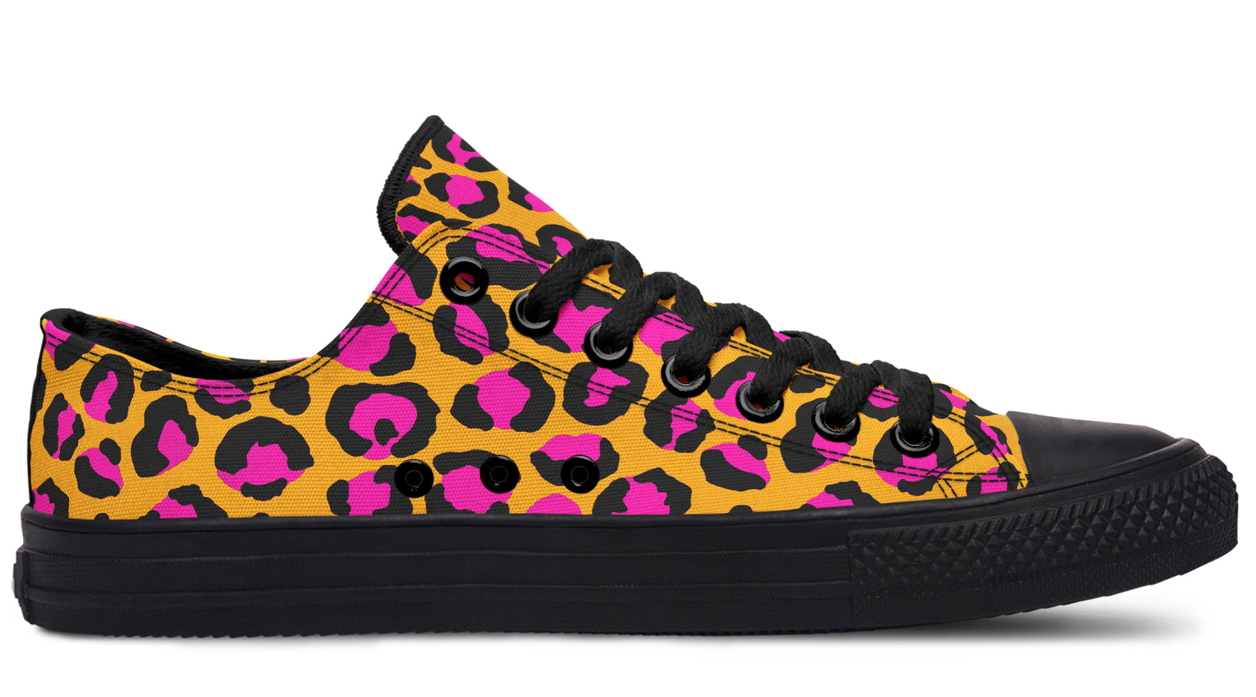 Neon Leopard x Neon Safari Mismatch Low Tops (Wide)