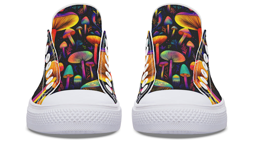 Neon Mushrooms Low Tops (Wide)