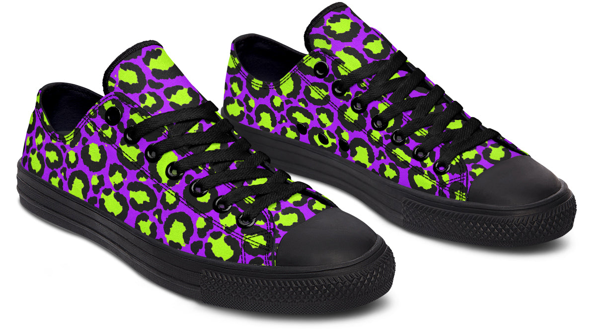 Zombie Leopard Low Tops (Wide)