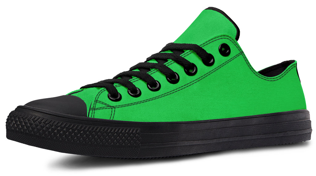 Orange and Green Mismatch Low Tops - Offbeat Sweetie