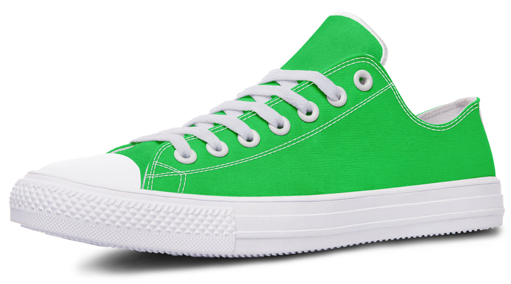 Orange and Green Mismatch Low Tops - Offbeat Sweetie