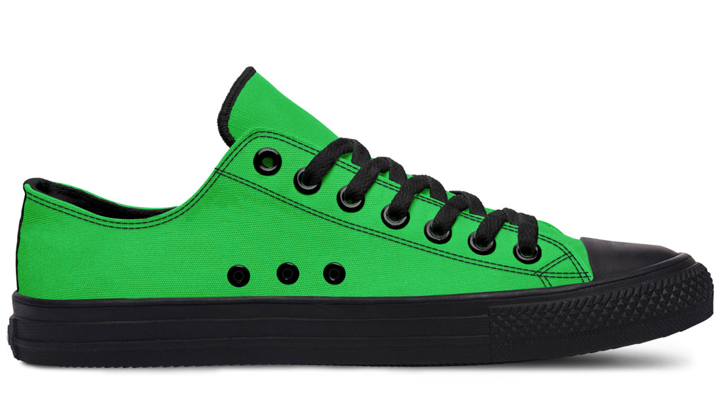 Orange and Green Mismatch Low Tops - Offbeat Sweetie