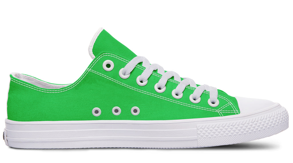 Orange and Green Mismatch Low Tops - Offbeat Sweetie