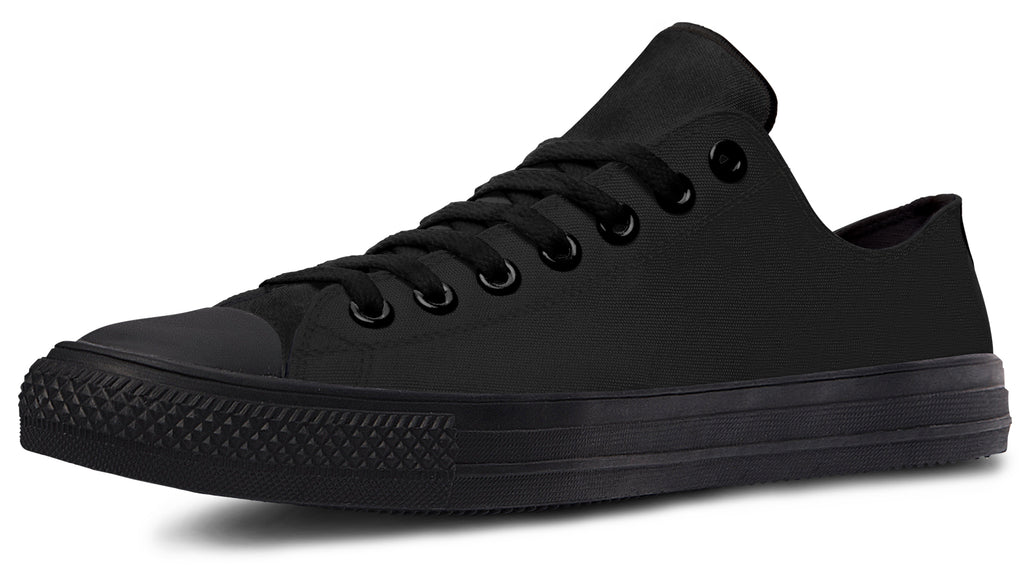 Paint It Black Low Tops - Offbeat Sweetie