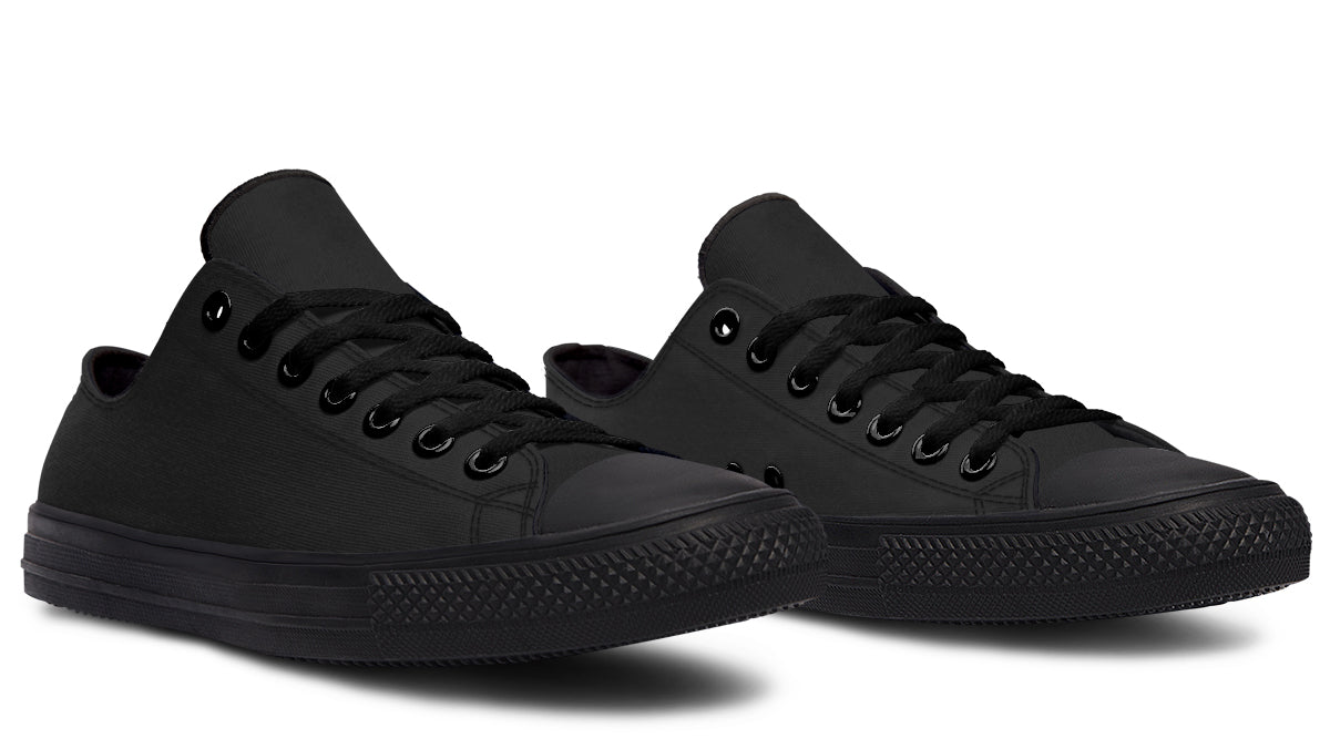 Paint It Black Low Tops - Offbeat Sweetie