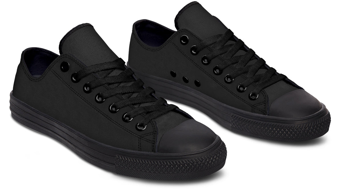 Paint It Black Low Tops - Offbeat Sweetie