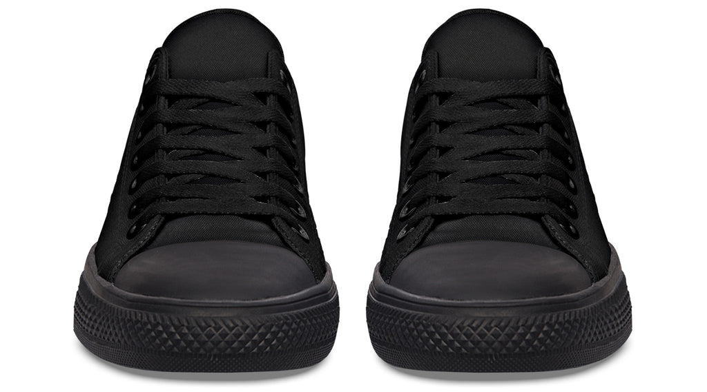 Paint It Black Low Tops - Offbeat Sweetie