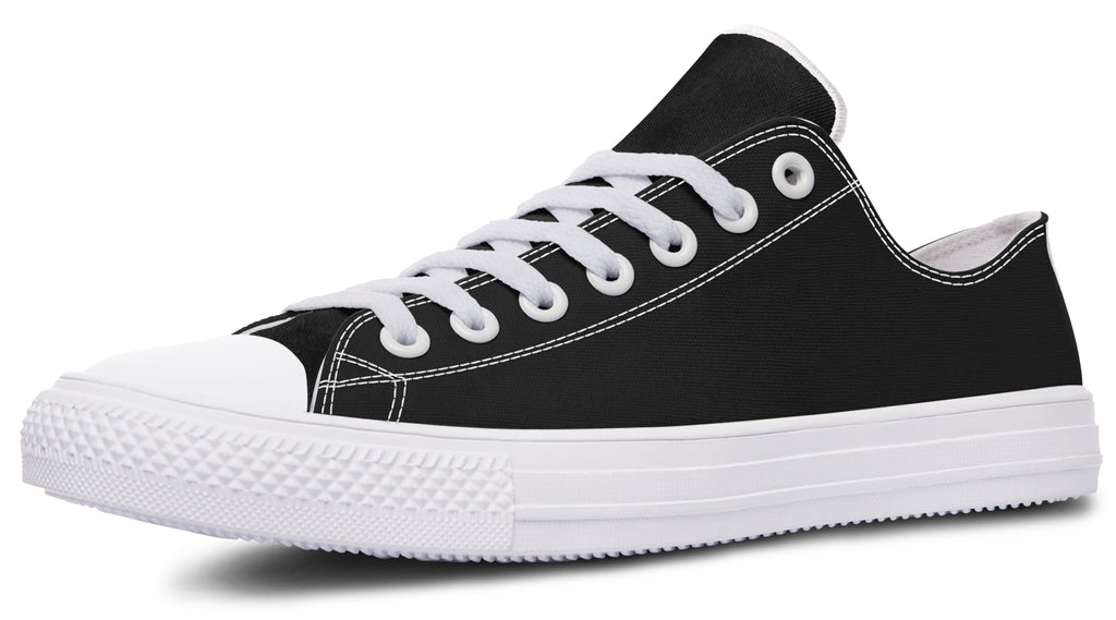 Paint It Black Low Tops - Offbeat Sweetie