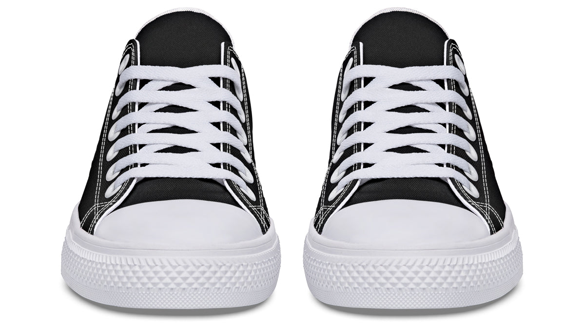 Paint It Black Low Tops - Offbeat Sweetie
