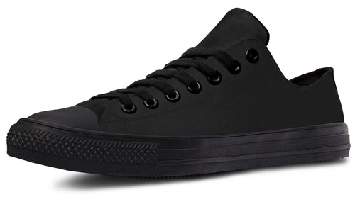 Paint It Black Low Tops (Wide)